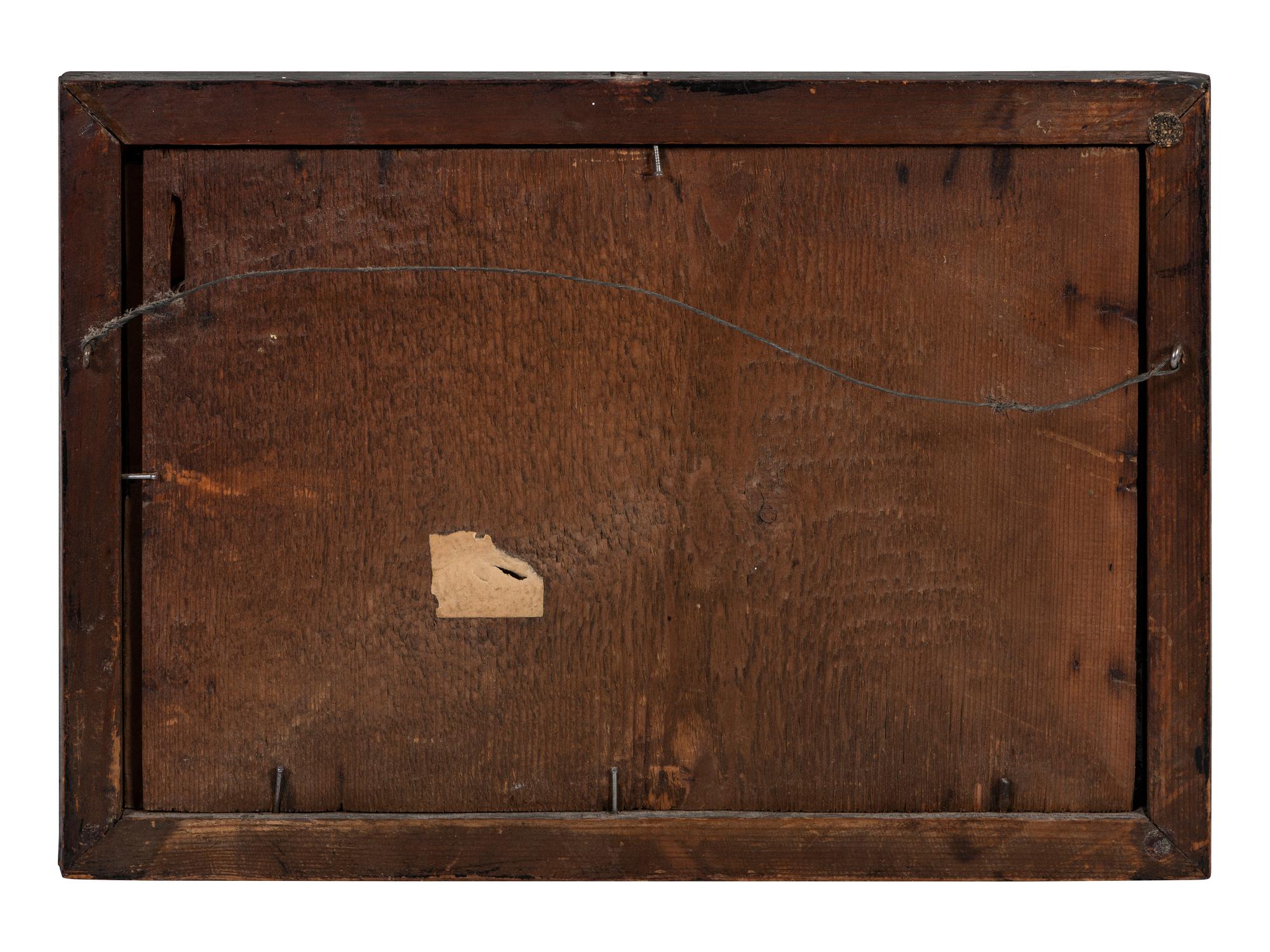A Pair of Reverse-Painted Glass Fruit Still Life Panels