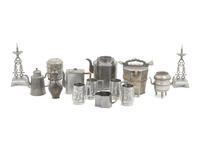 14 Chinese Pewter Wares