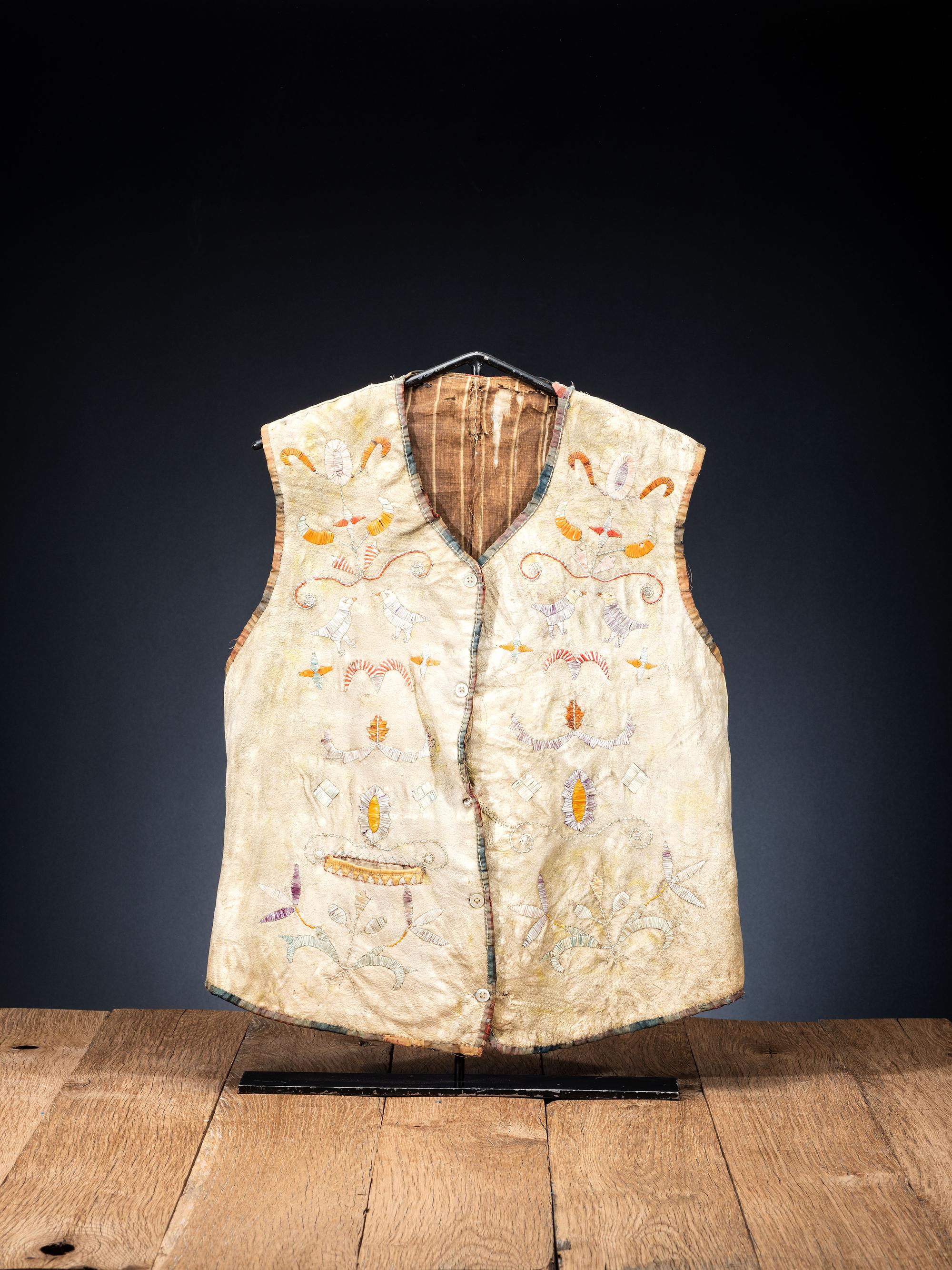 Metis Quilled Hide Vest