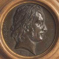Pierre-Jean David (French, 1788-1856) — Profile Medallions of Armand Carrel and Antoine-Jean, Baron Gros
