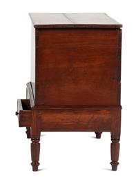 A Late Federal Bermuda Cedar Two-Drawer Blanket Chest on Frame