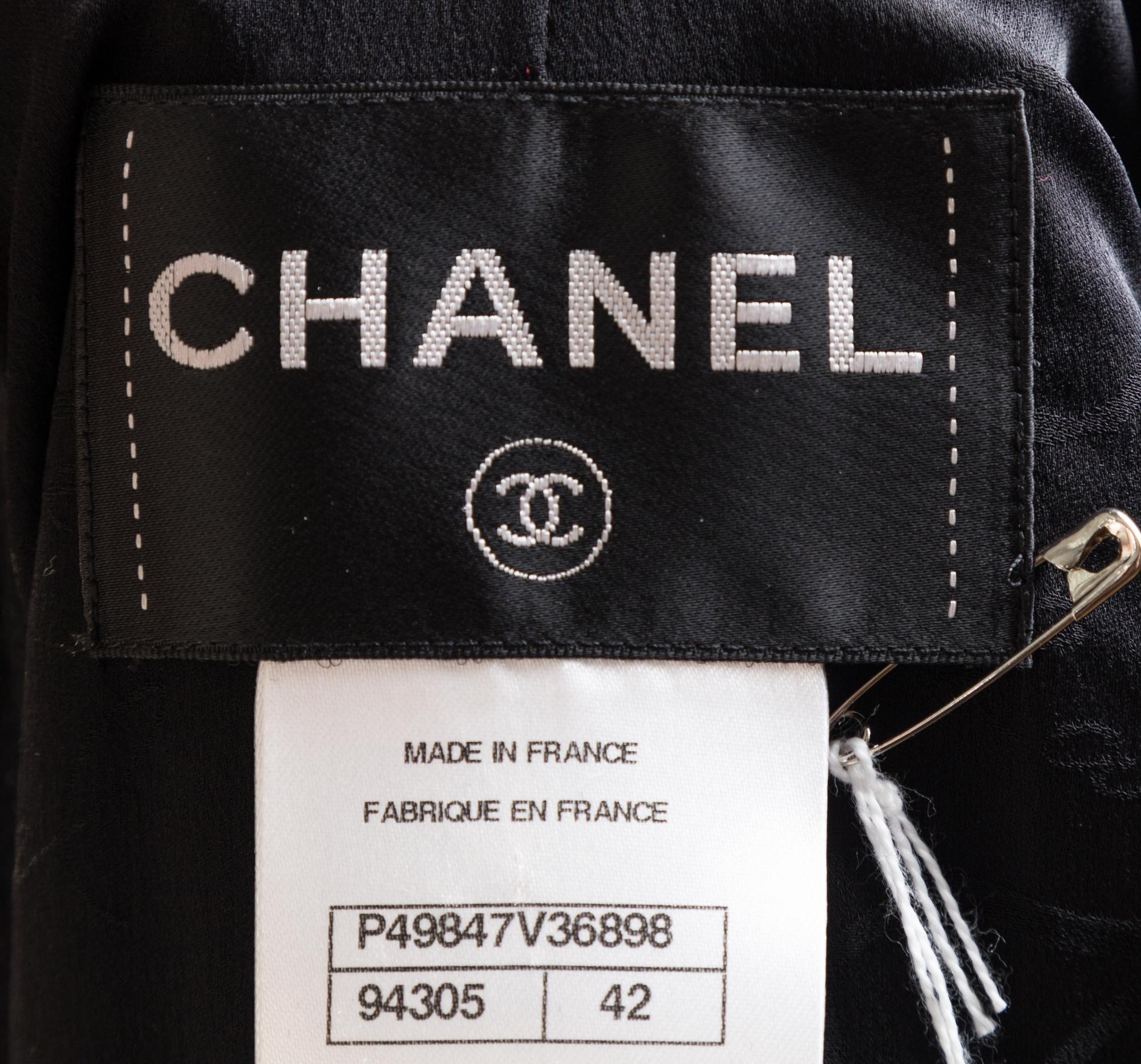 A Chanel Black Wool Shimmer Jacket,