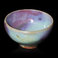 A Chinese Junyao Bubble Bowl, Jin/Yuan Dynasty 金/元 鈞窯紫斑碗