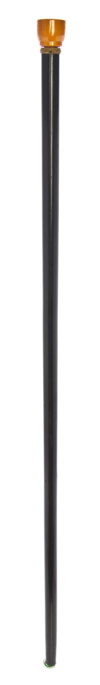 An American Bakelite Handled Flashlight Walking Stick, Length of handle 1 x length overall 35 1/4 inches.