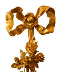 A Set of Four Louis XVI Style Gilt Bronze Five-Light Sconces