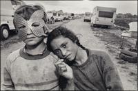 Mary Ellen Mark (1941-2015) Boy with Mask and His Sister, Gypsy Camp, Barcelona, 1987