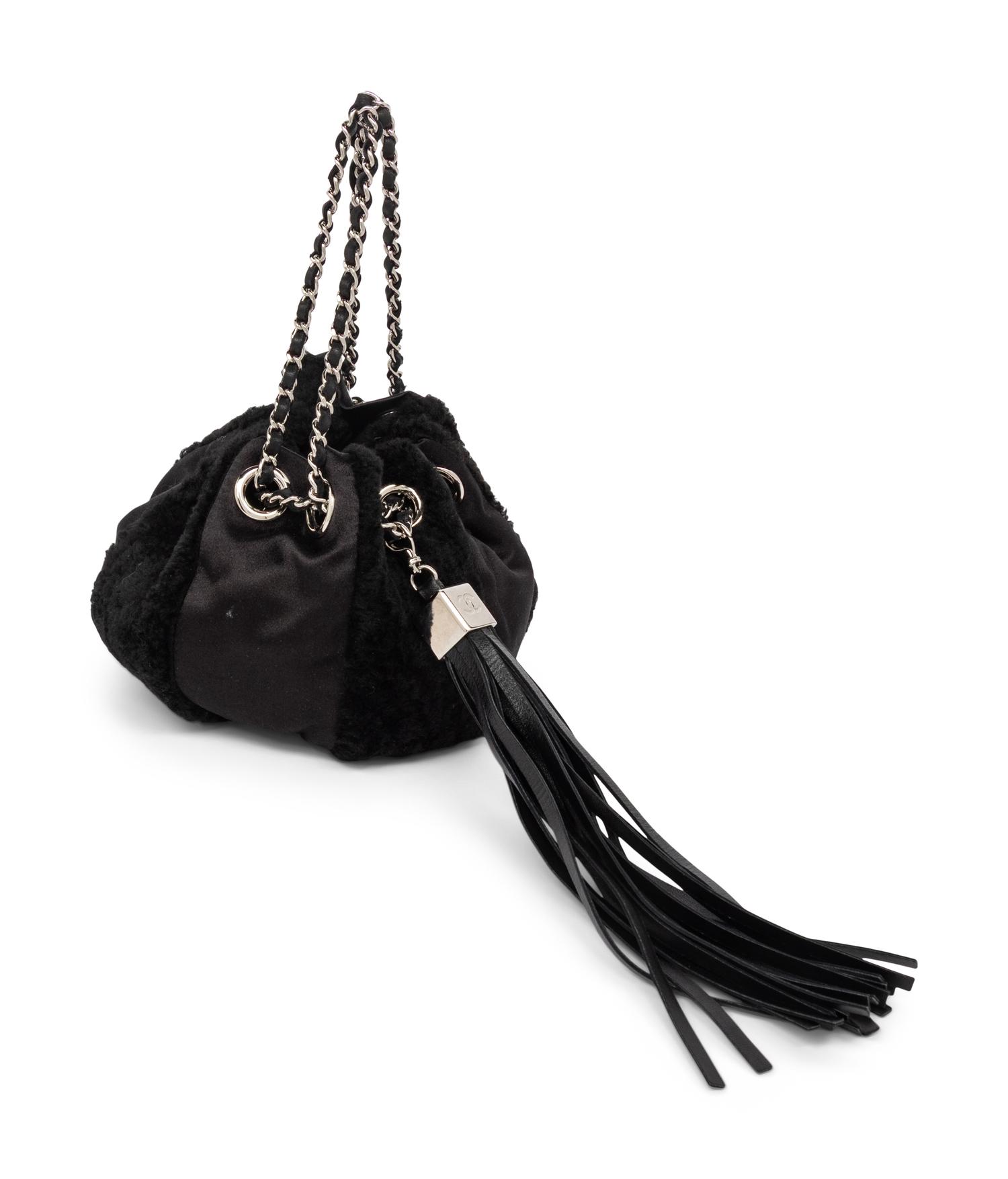 CHANEL, DRAWSTRING POUCH EVENING BAG