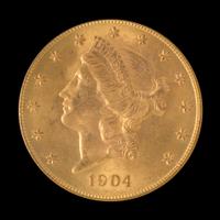 A United States 1904-S Liberty Head $20 Gold Coin