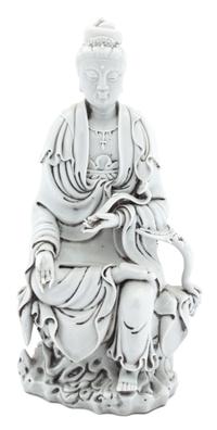 A Blanc de Chine Figure of Guanyin Height 12 inches. — 20TH CENTURY