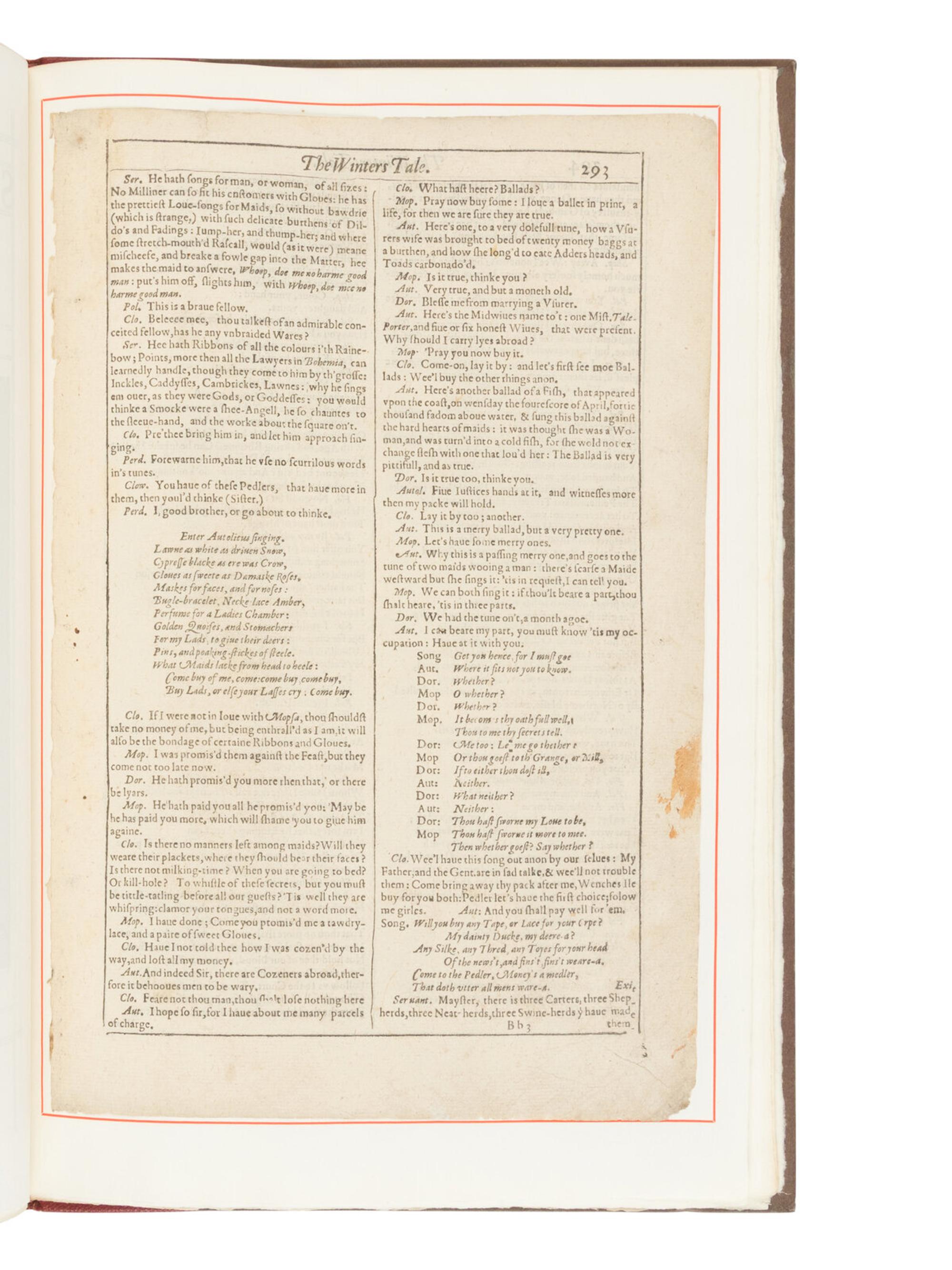 [LEAF BOOK]. -- [SHAKESPEARE, William (1564-1616)]. Original Leaves from the First Four Folios of the Plays of William Shakespeare, 1623, 1632, 1663, 1685 . With an Introduction by Edwin Eliott Willoughby. San Francisco: Grabhorn Press for David Magee, 1935.