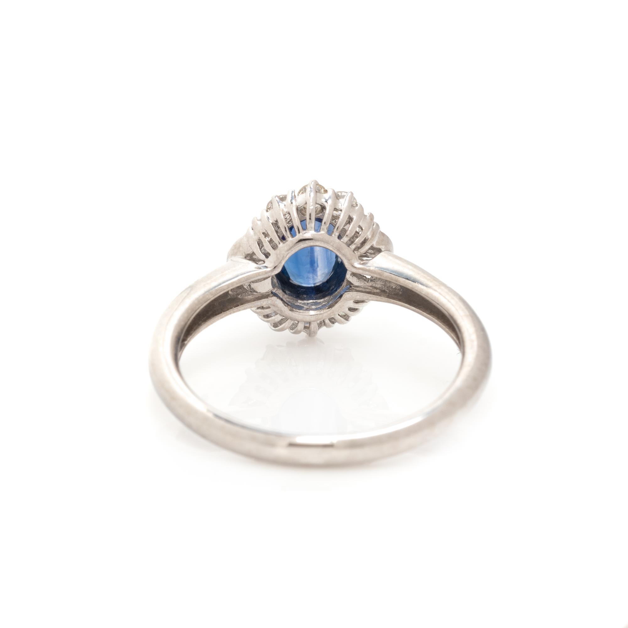 SAPPHIRE AND DIAMOND RING