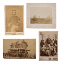 [EARLY PHOTOGRAPHY]. A group of 8 photographs and related items with military and patriotic subject matter, comprising: NOW FREEMANS PROPERTY - SEE 420/2474