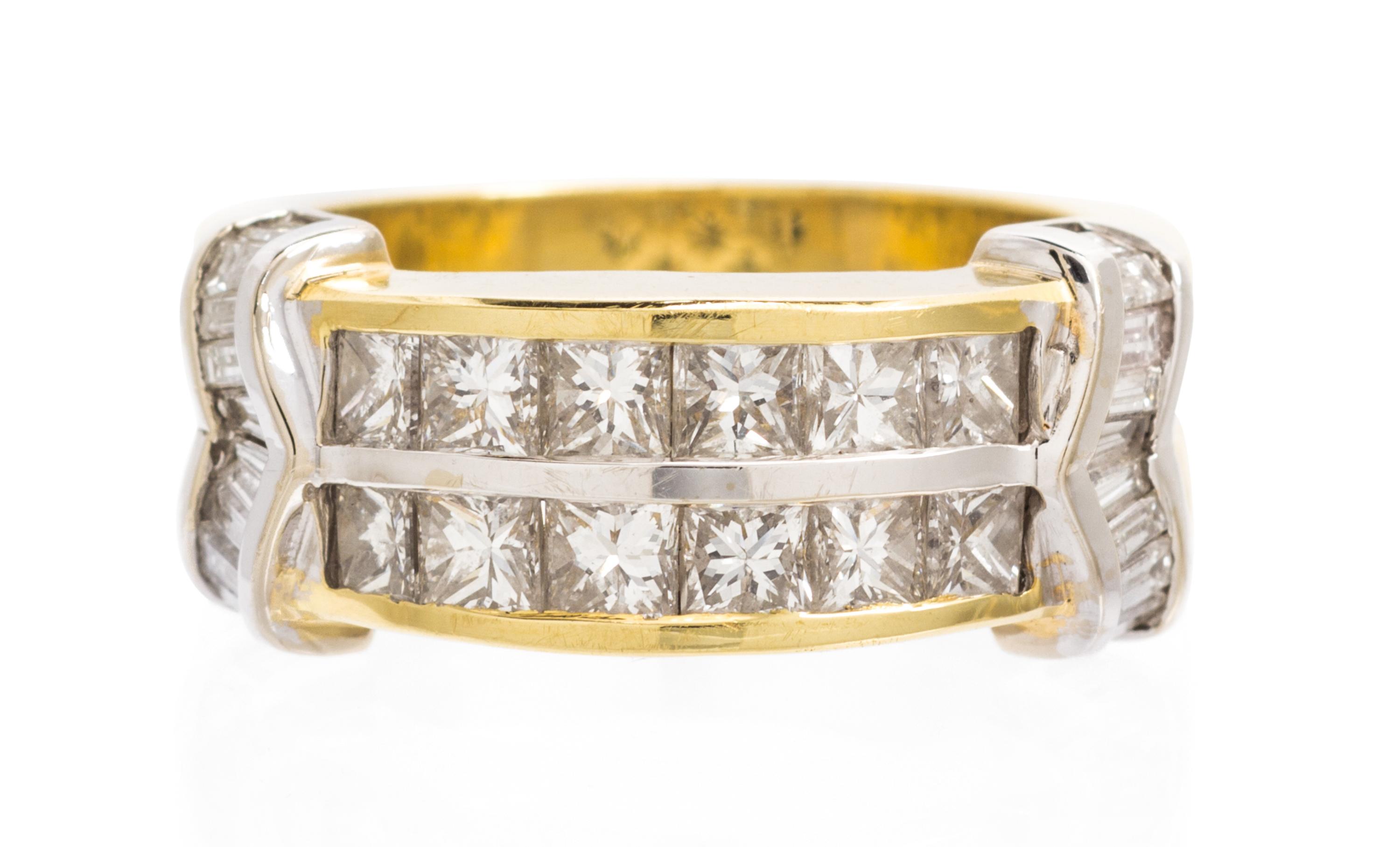 An 18 Karat Yellow Gold and Diamond Ring, JB Star, 7.90 dwts.