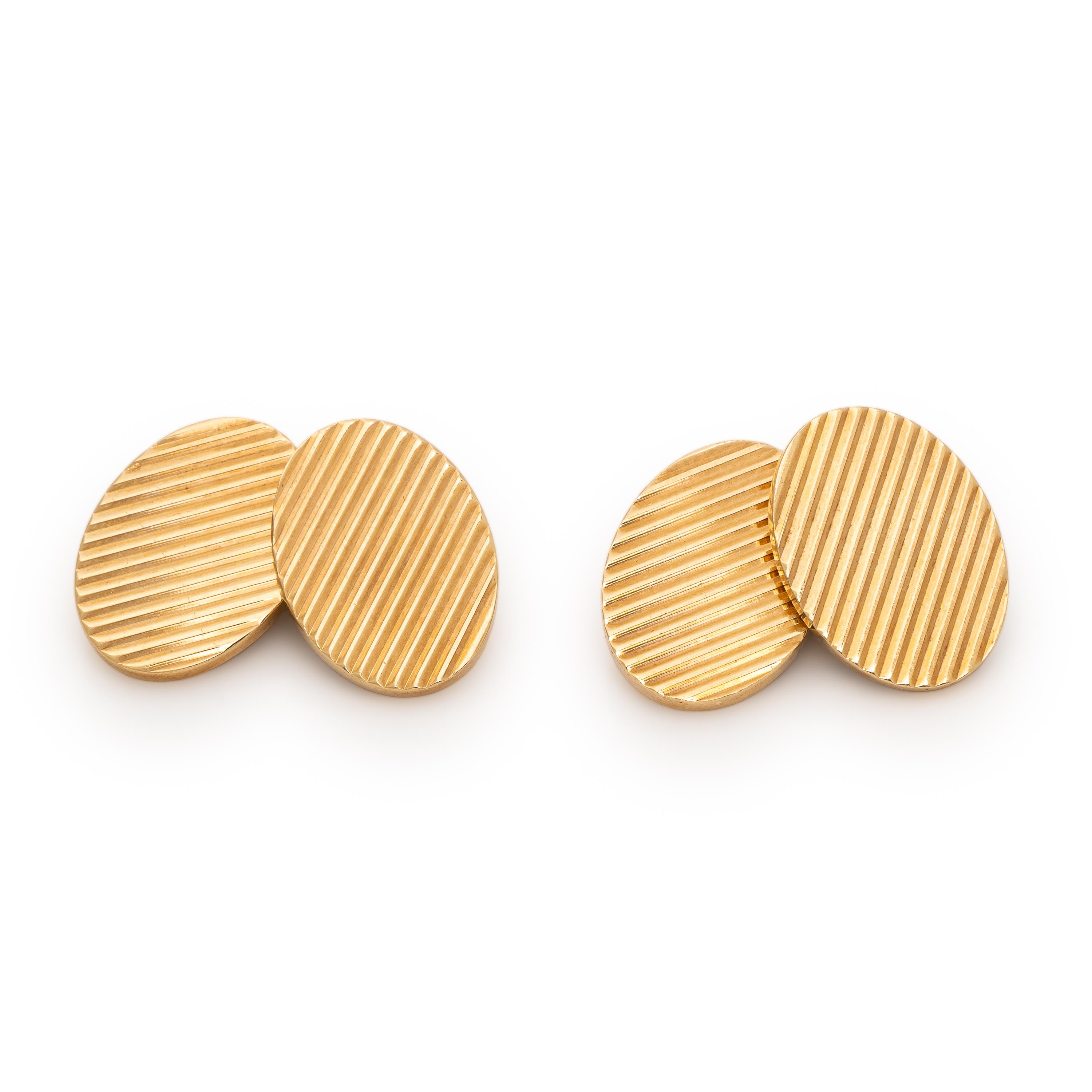 Tiffany & Co., Yellow Gold Cufflinks