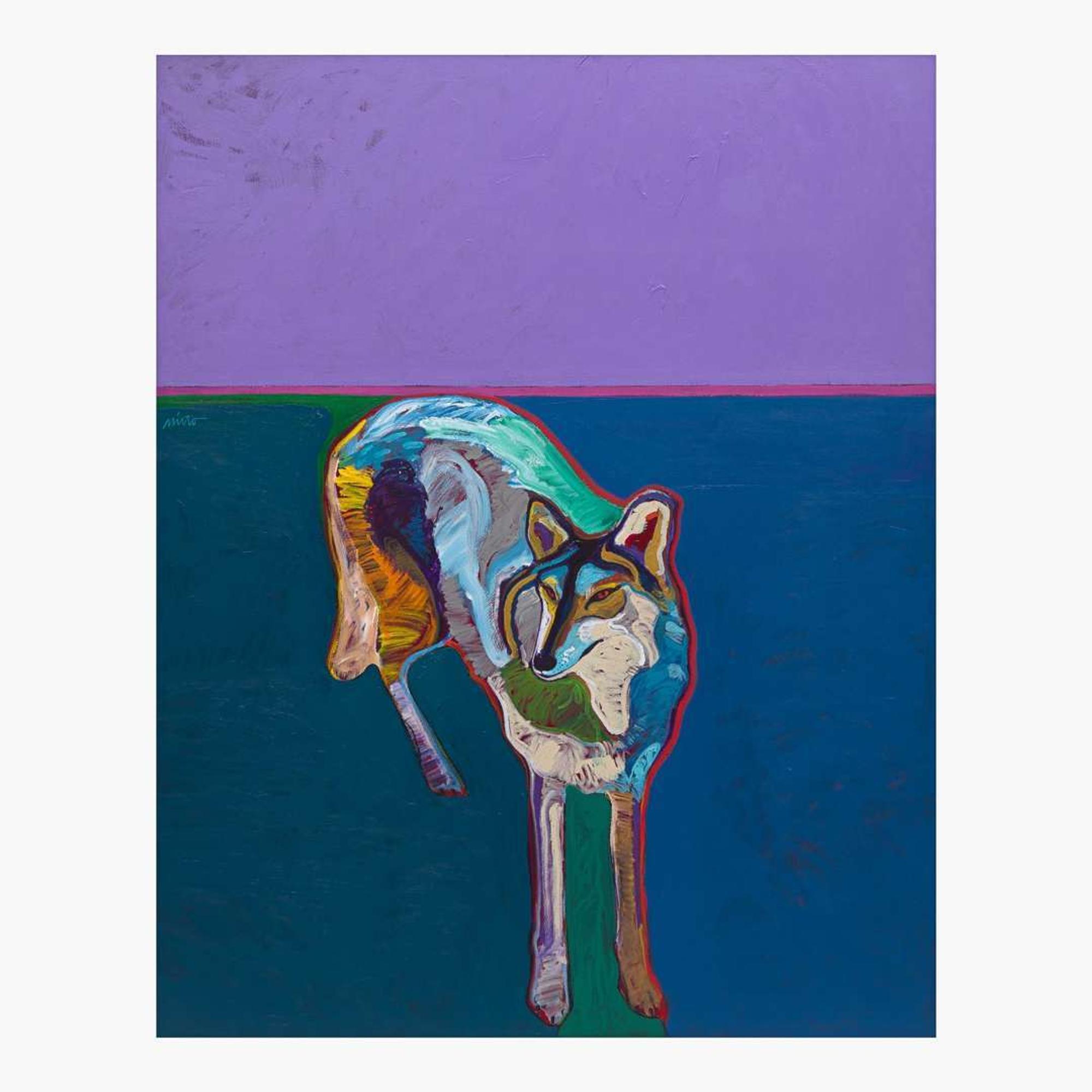 John Nieto (American, 1936-2018) Gray Wolf