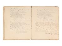 [MARITIME]. Log of the Barques Wavelet , Looling , and J.H. Wills documenting journeys in East Asia, ca 1862-1865. [ With: ] Notebook containing sea shanties and sketches of ships, ca 1862-63.