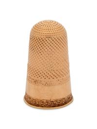 A 14-Karat Yellow Gold Thimble