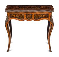 An Italian Marquetry Flip-Top Table