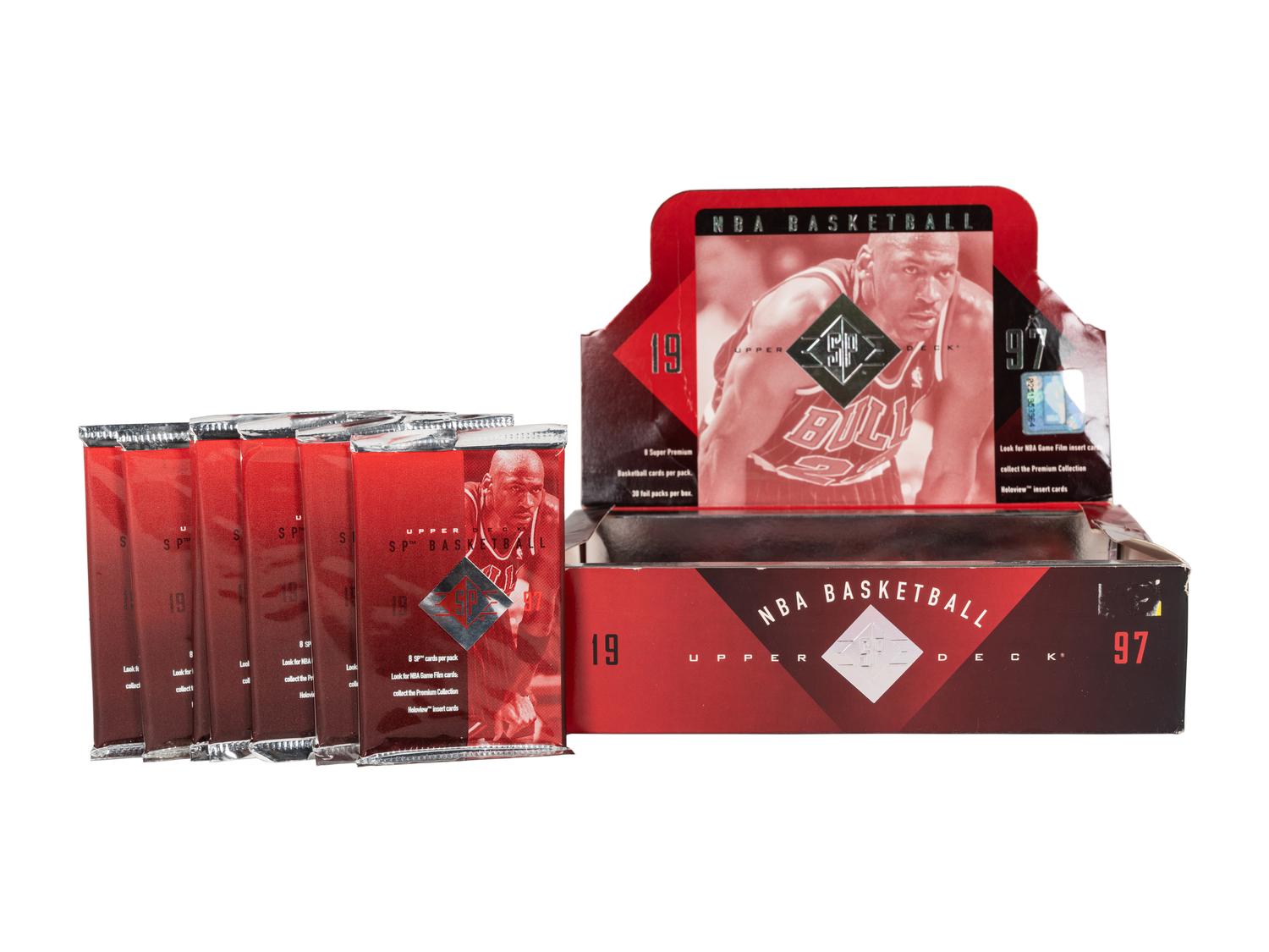 A Group of 22 Packs of 1997 Upper Deck SP Basketball Cards