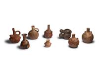 Eight Inca Terracotta Vessels