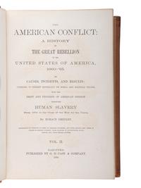 [CIVIL WAR]. A group of 7 contemporary and late-19th century histories of the Civil War and Reconstruction, comprising: