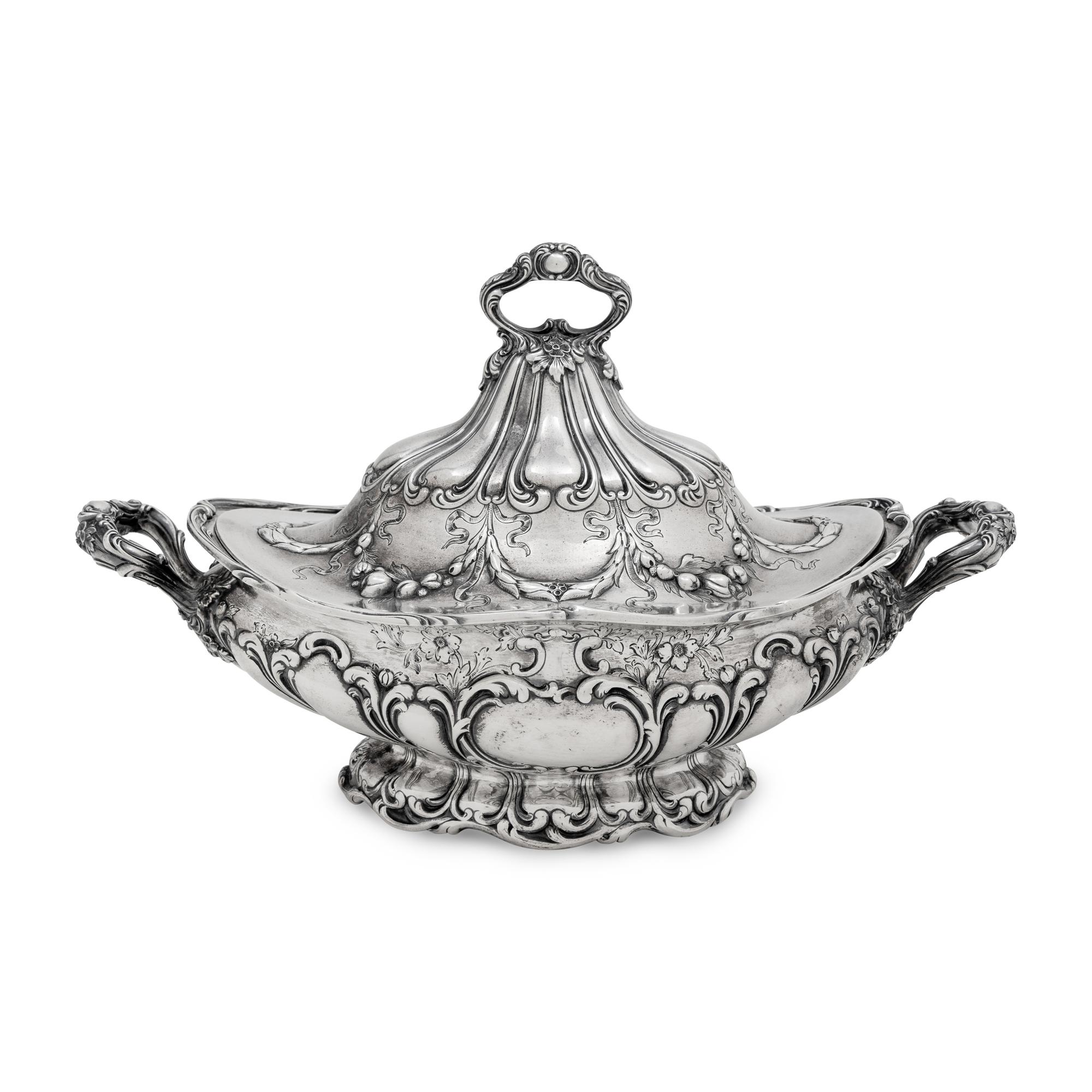 An American Silver Covered Tureen