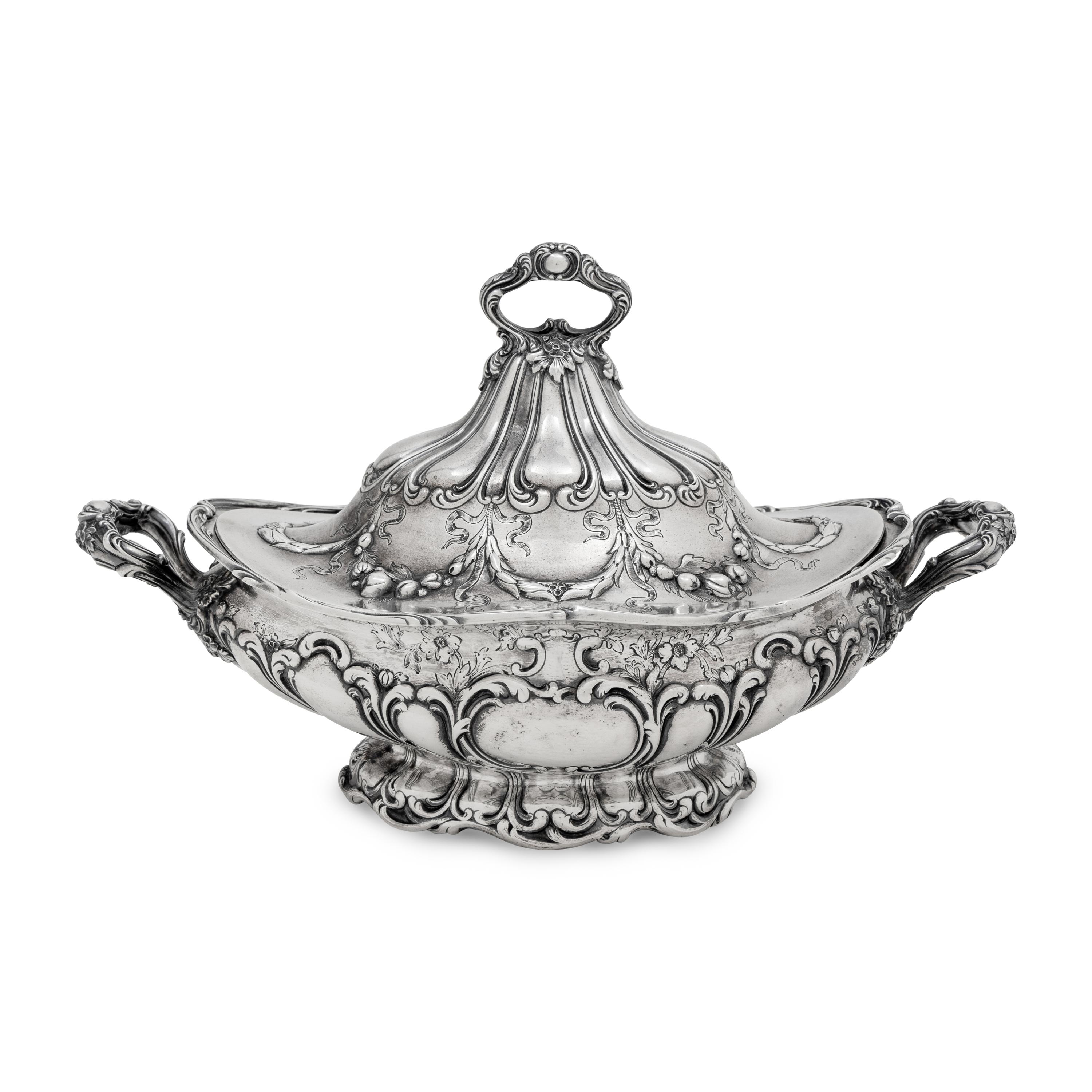 An American Silver Covered Tureen