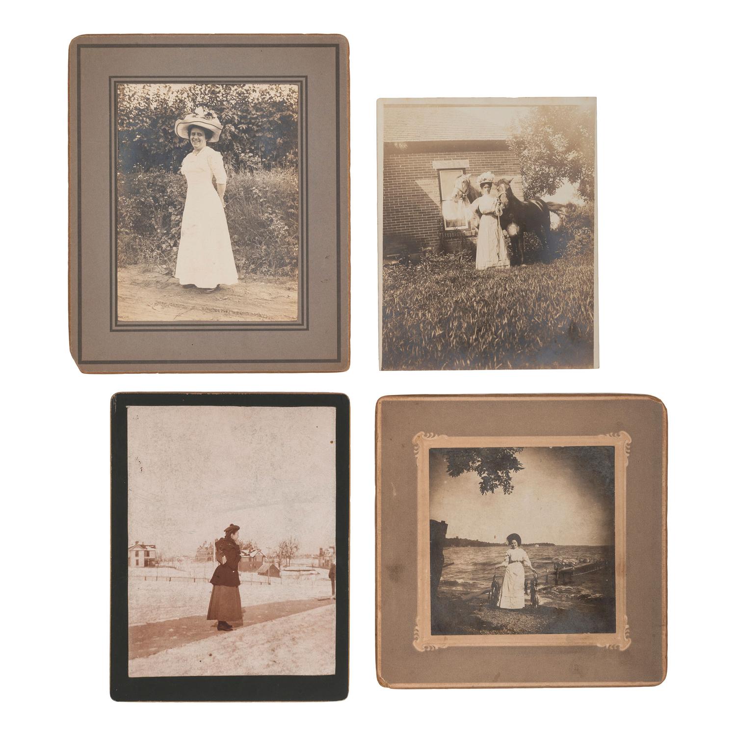 [EARLY PHOTOGRAPHY - PORTRAITURE]. A group of portraits of women, comprising: