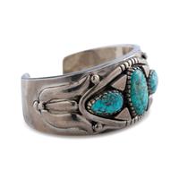 Sterling Silver and Turquoise Cuff Bracelet