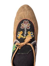 Anishinaabe Beaded Hide Moccasins