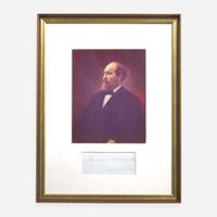 [Presidential] Hayes, Rutherford B., and James Garfield and Chester A. Arthur, et al. Group of 5 Cut Presidential Signatures