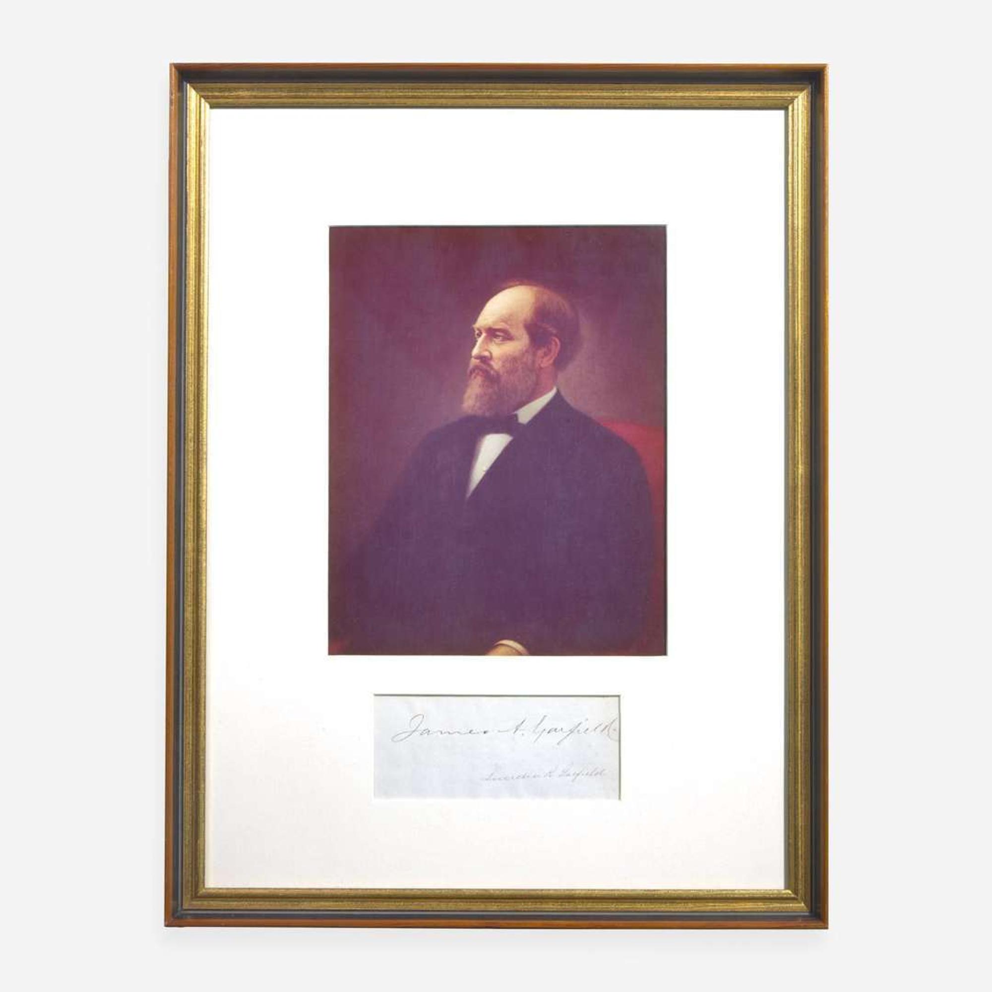 [Presidential] Hayes, Rutherford B., and James Garfield and Chester A. Arthur, et al. Group of 5 Cut Presidential Signatures