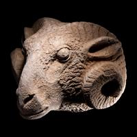 A Roman Marble Head of a Ram