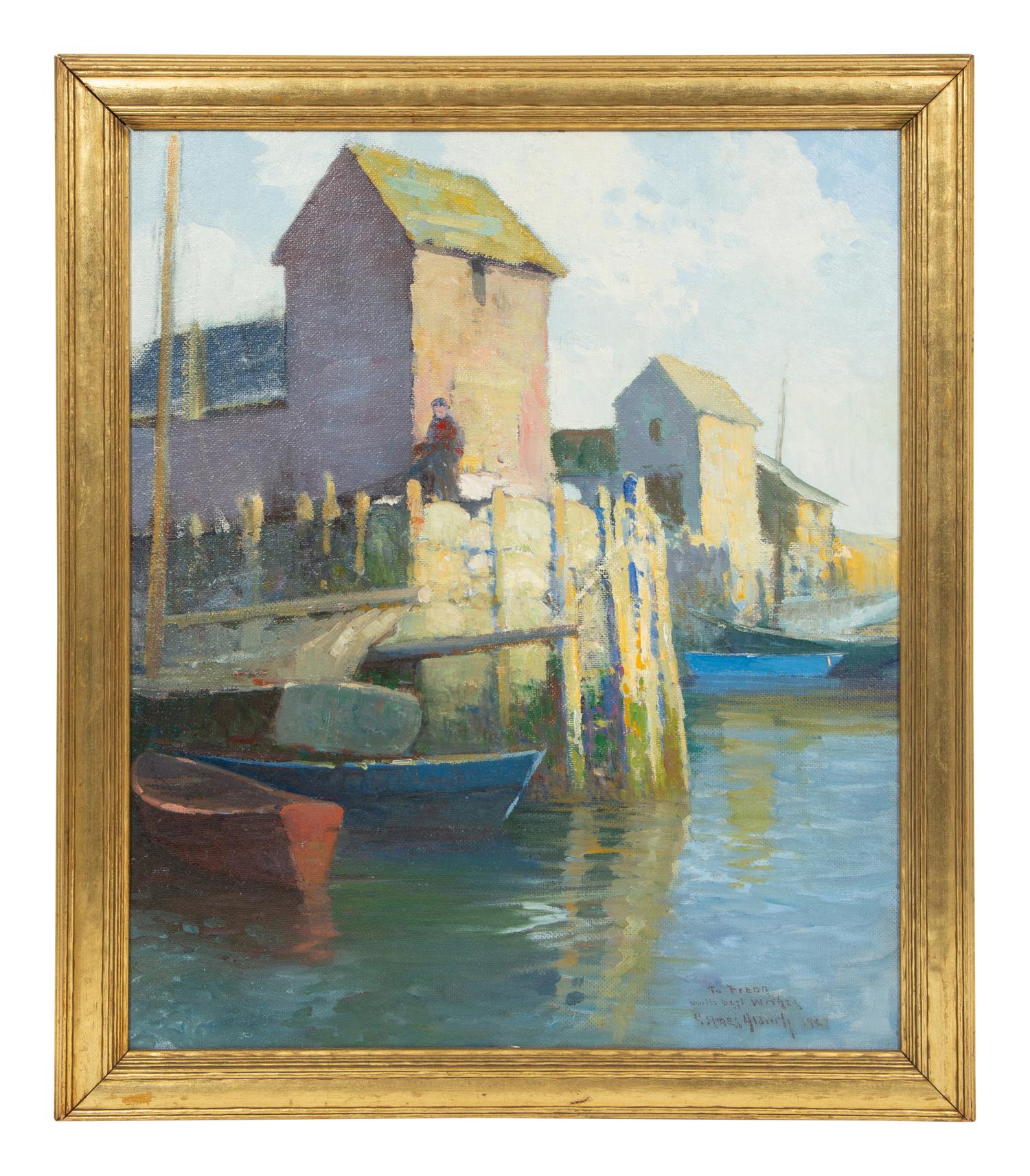 View of a Harbor , 1927