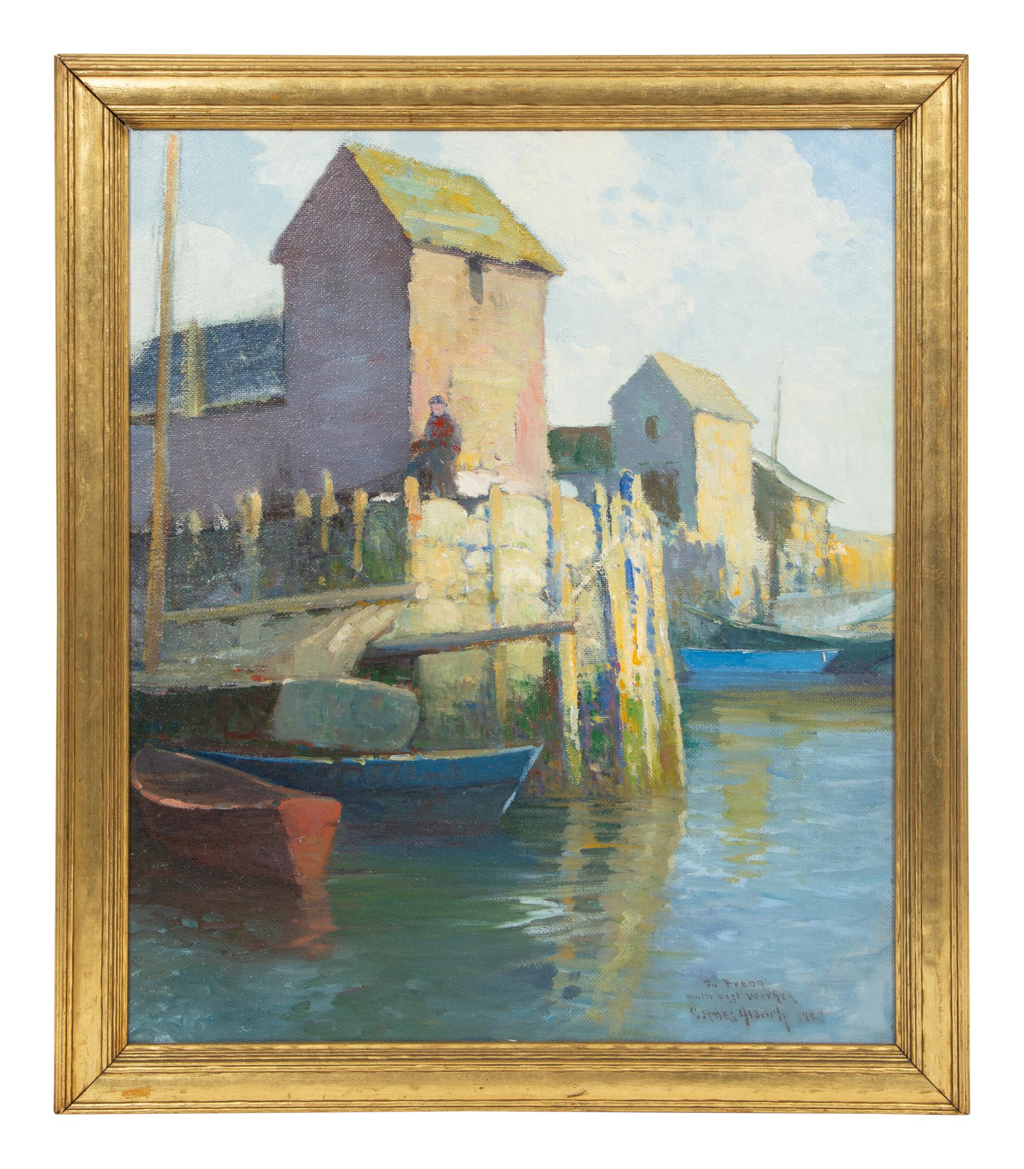 View of a Harbor , 1927