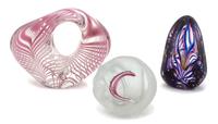 A Collection of American Studio Art Glass Sculptures Height of tallest 5 3/4 inches. — NEIL DUMAN
