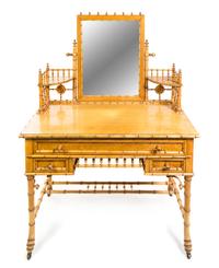 A Victorian Maple Dressing Table Height 59 1/2 x width 42 x depth 20 inches. — LATE 19TH CENTURY