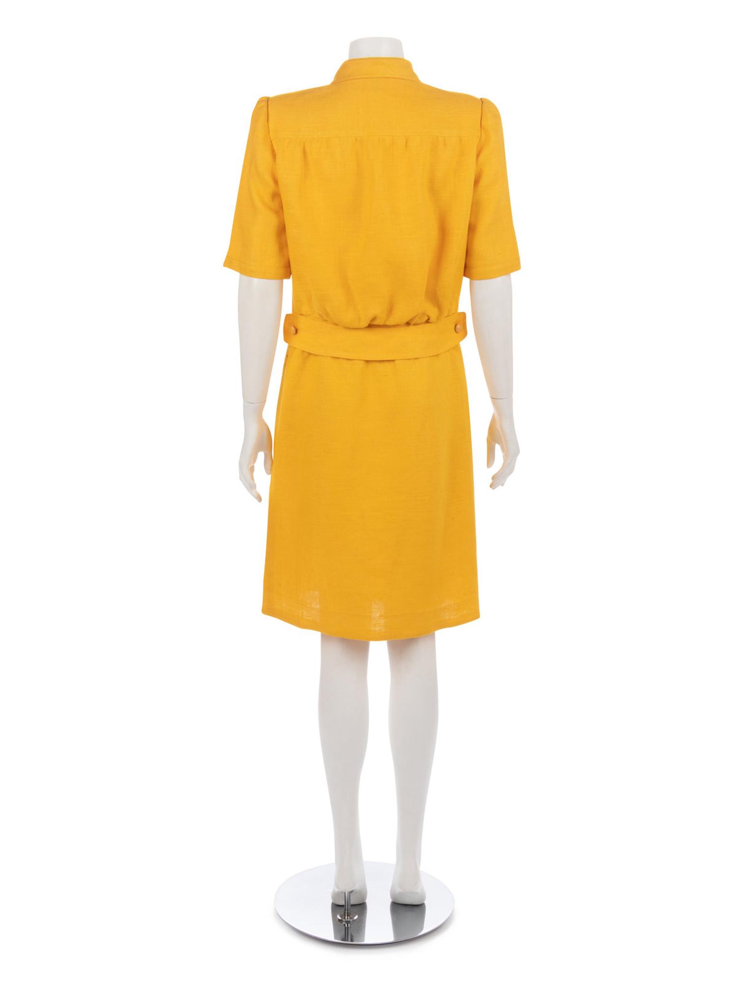 Four Vintage Designer Linen Suits & Dresses, 1980-90s: Two Yves Saint Laurent, One Oscar de la Renta, One Valentino