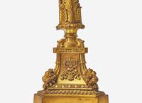 A Pair of French Gilt Bronze Four-Light Candelabra