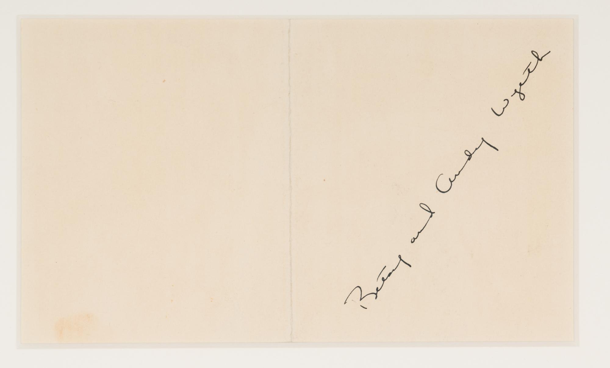 Christmas Card - Elf, Santa, and Moon , 1947
