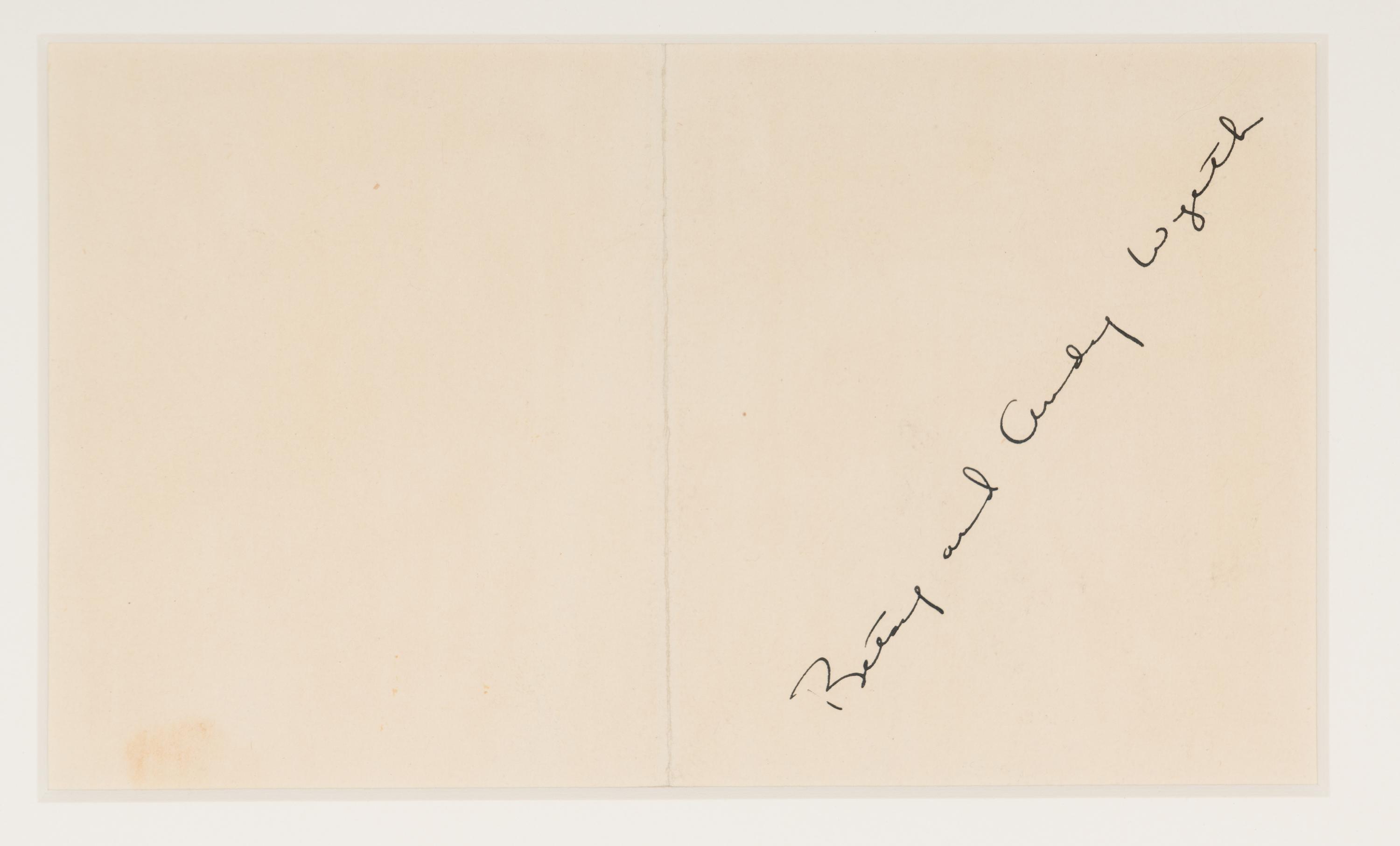 Christmas Card - Elf, Santa, and Moon , 1947