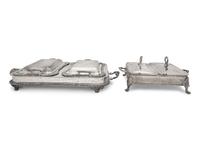 A Group of Silver-Plate Covered Serving Dishes