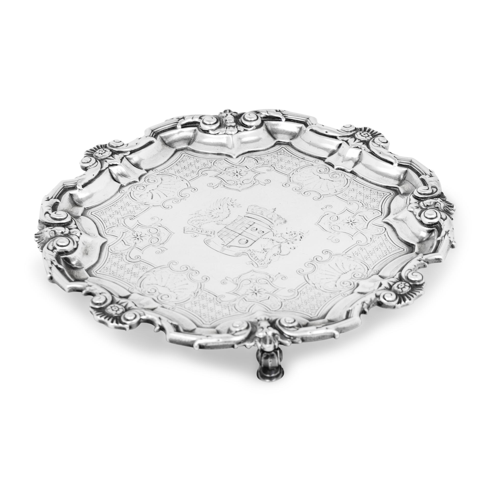 A George II Silver Waiter