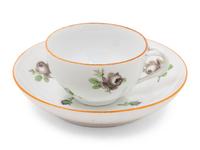A Set of Six Meissen Porcelain Cups and Saucers