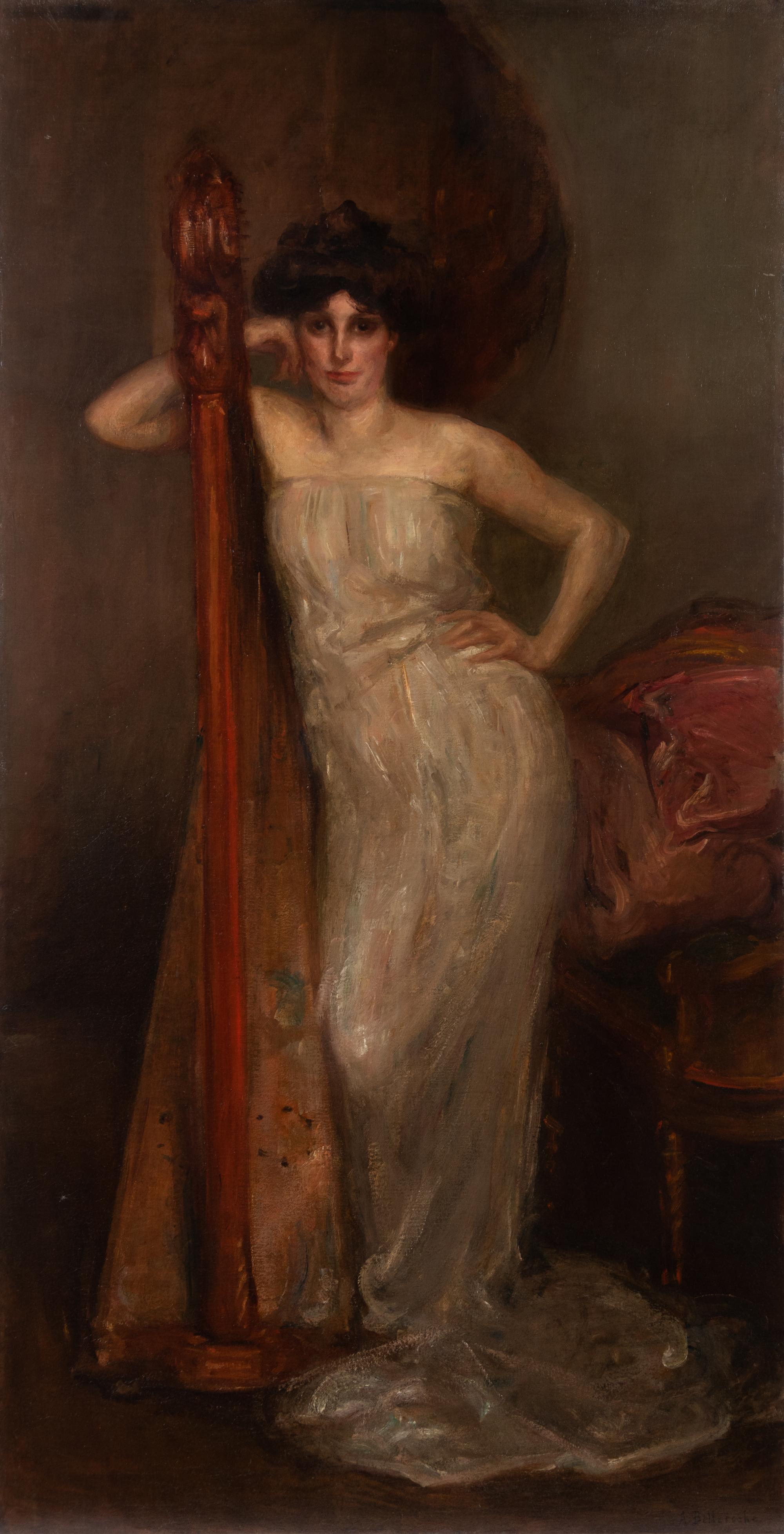 Woman with a Harp