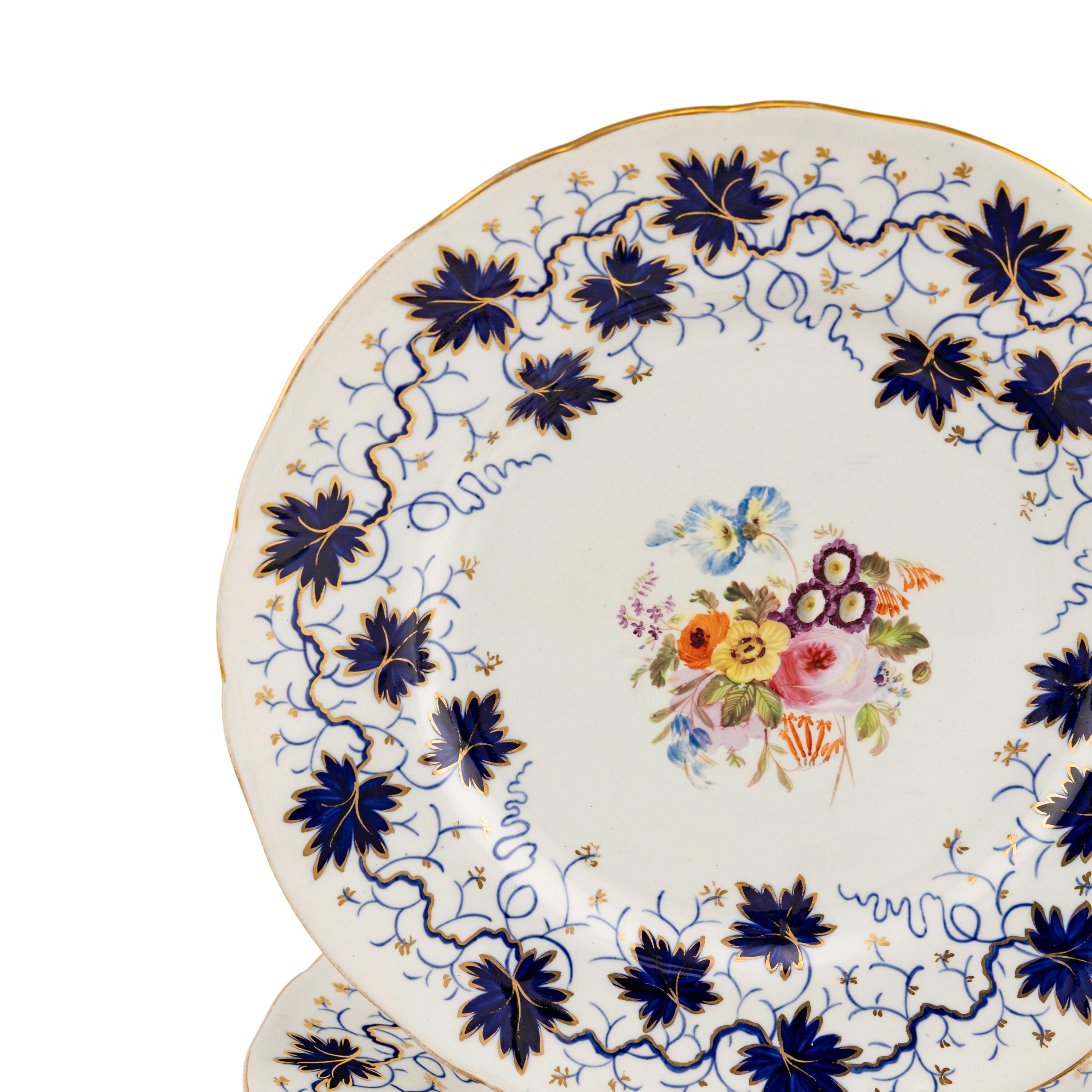 An English Porcelain Dessert Service