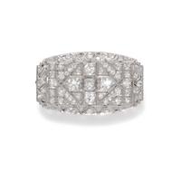 ART DECO, DIAMOND BROOCH