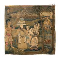A Continental Needlework Tapestry, POSSIBLY HUNGARIAN, LATE 17TH/EARLY 18TH CENTURY, Height 79 x width 78 1/2 inches. — POSSIBLY HUNGARIAN, LATE 17TH/EARLY 18TH CENTURY,