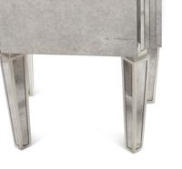 Two Mid-Century Mirrored Tables