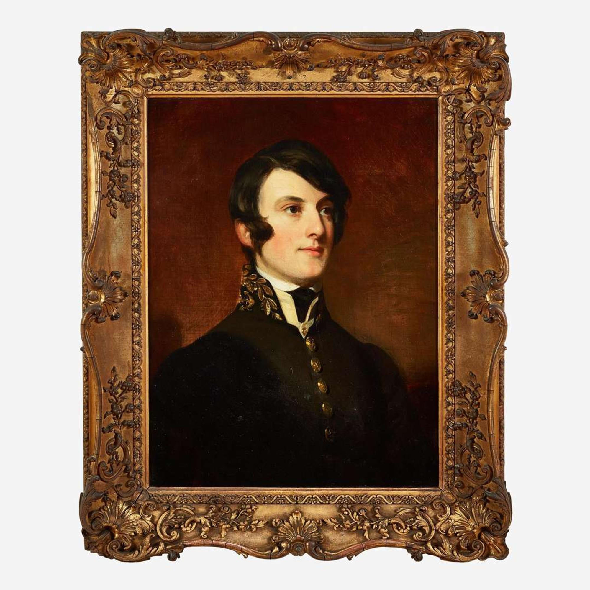 American School 19th century Portrait of a Young Naval Midshipman, circa 1835